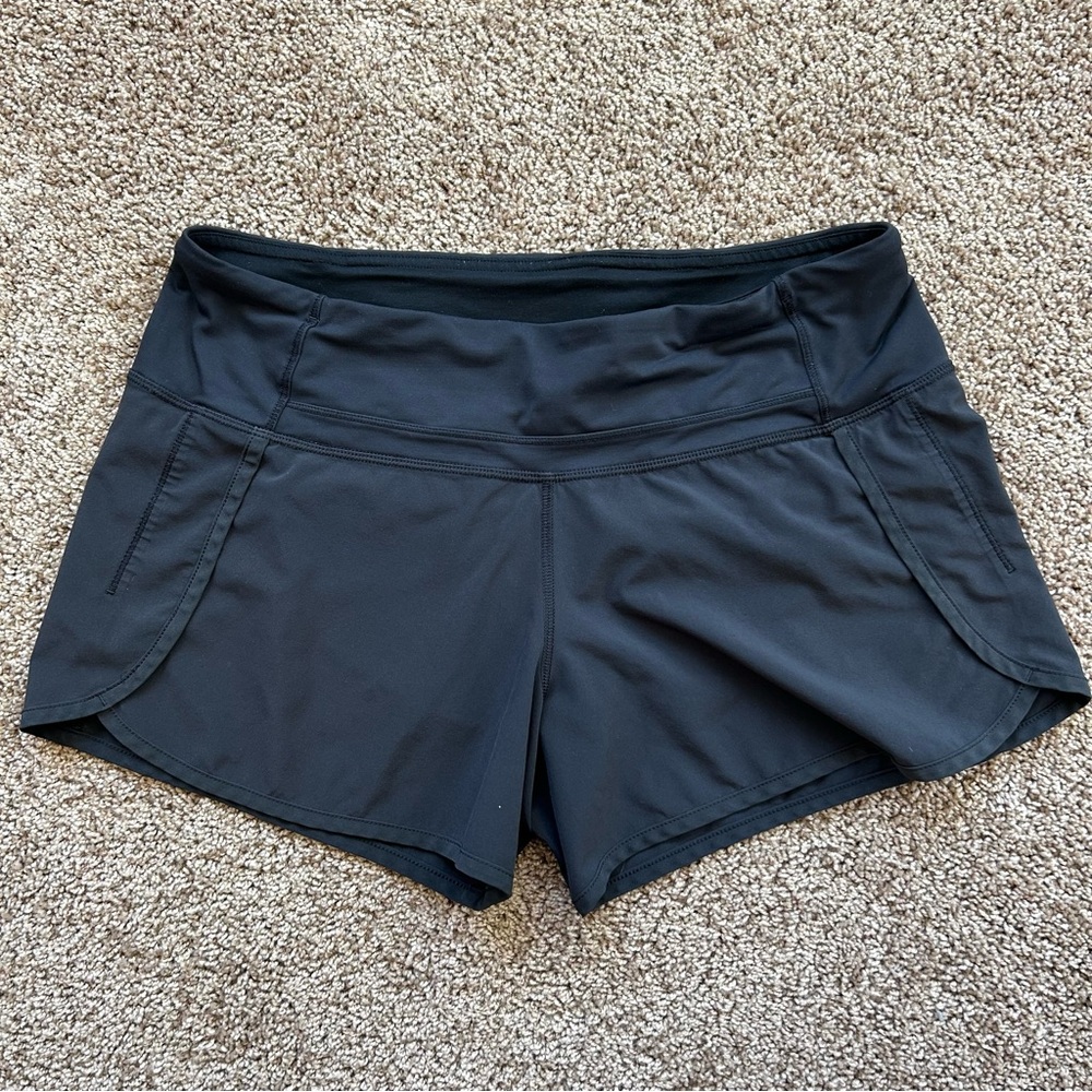 Lululemon Athletica Black Performance Athletic Shorts
